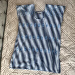 Blue and White Striped Tuckernuck Sullivan Caftan